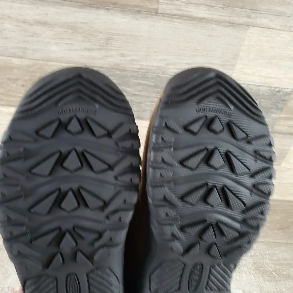 Keen Kootenay IV Kids Shoes Sz 3 Toasted Coconut Vapor Leather Lined Waterproof